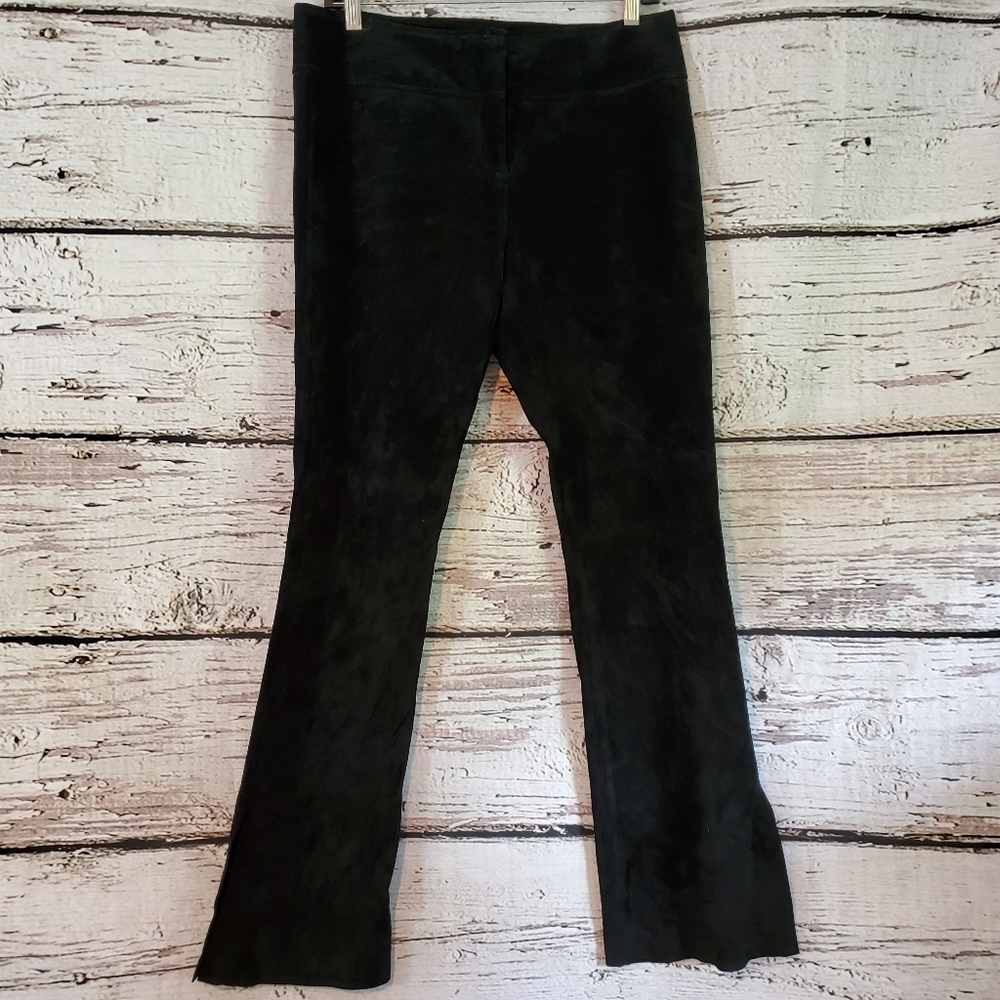 Ruby Cho Sz 6 Black Suede Pants